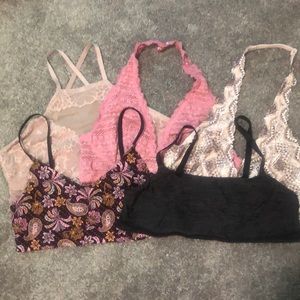 Lot of Victoria Secret and Pink Bralettes